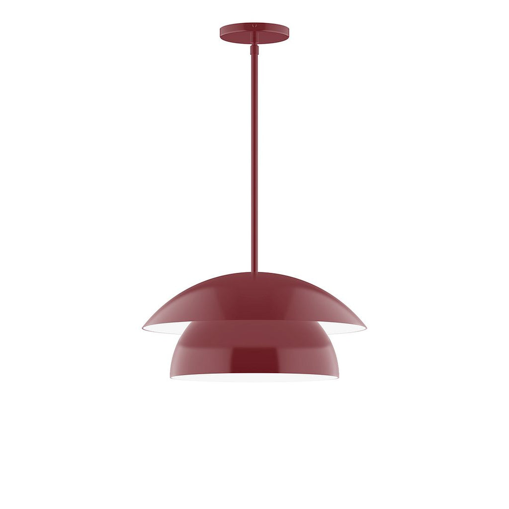 16" Nest Stem Hung Pendant, Barn Red - STGX446-55