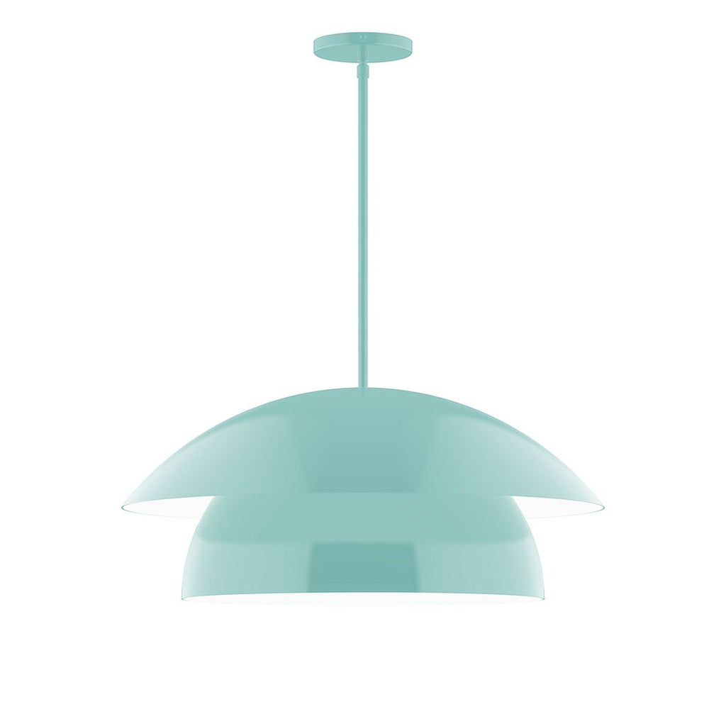 24" Nest Stem Hung Pendant, Sea Green - STGX447-48