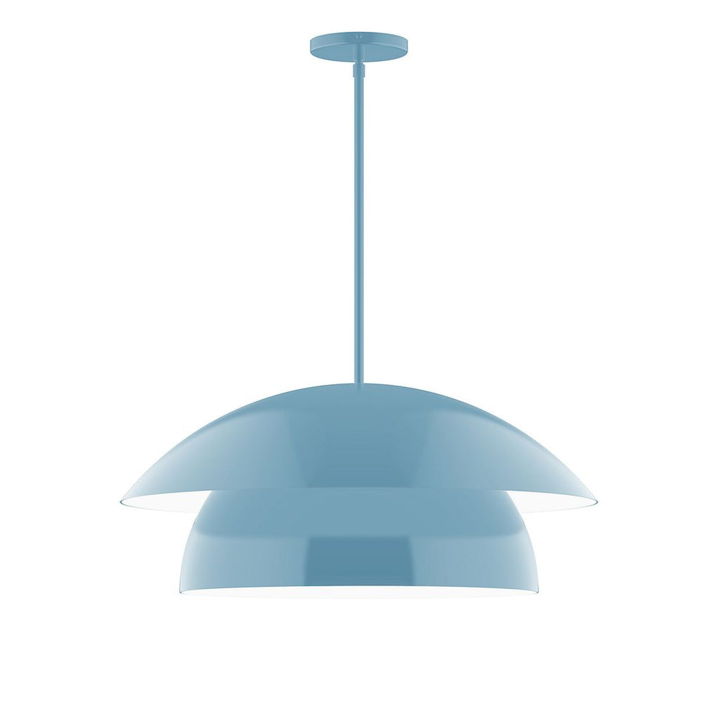 24" Nest Stem Hung Pendant, Light Blue - STGX447-54