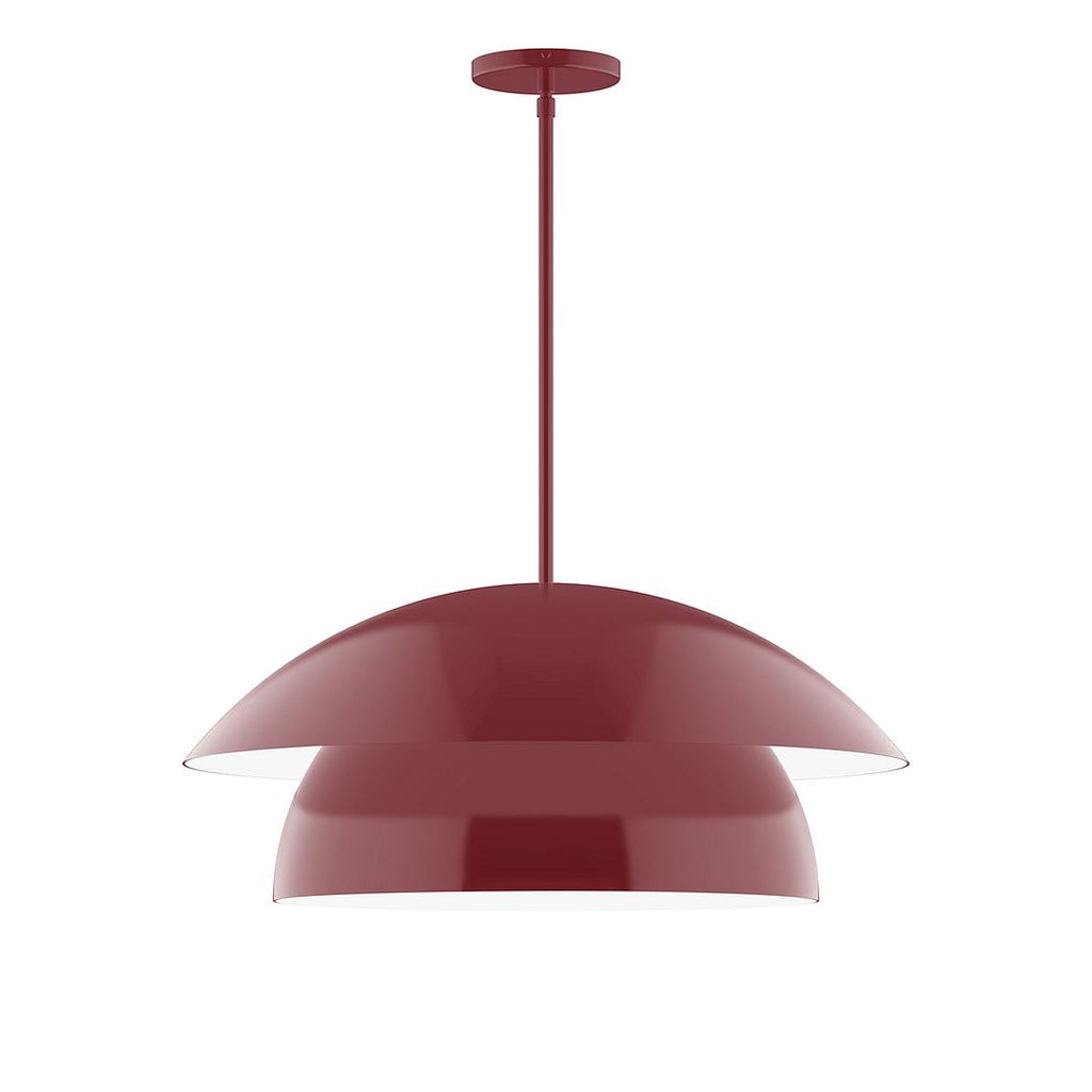 24" Nest Stem Hung Pendant, Barn Red - STGX447-55