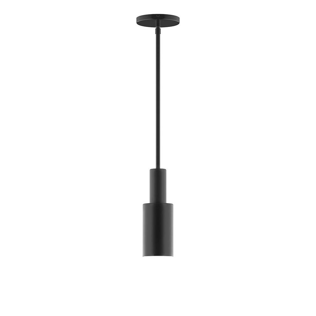 3.5" Stack Mini Cylinder Stem Hung Pendant, Black - STGX450-41