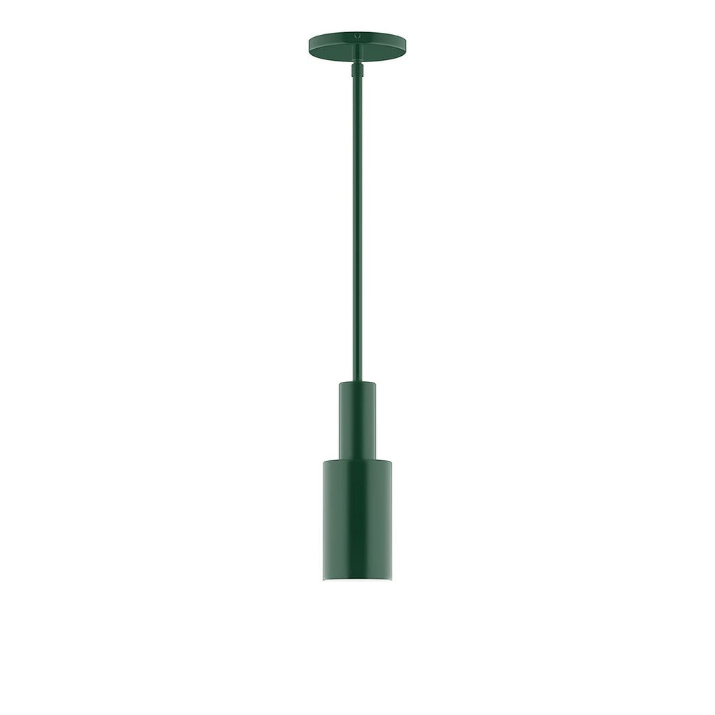 3.5" Stack Mini Cylinder Stem Hung Pendant, Forest Green - STGX450-42