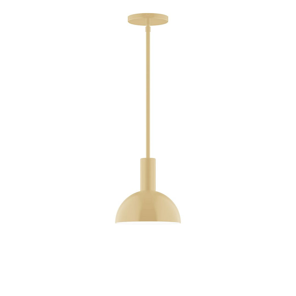 8" Stack Mini Dome Stem Hung Pendant, Ivory - STGX456-17