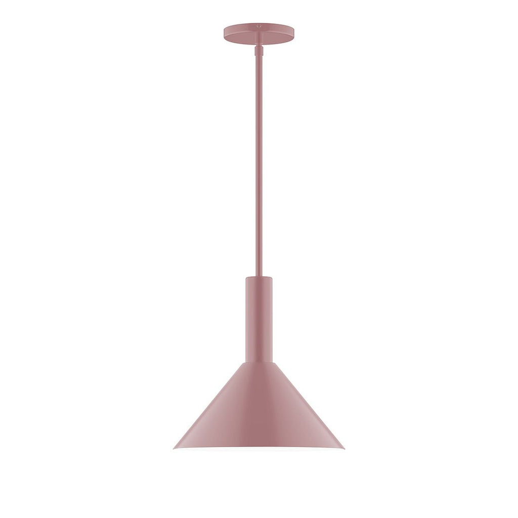 12" Stack Cone Stem Hung Pendant, Mauve - STGX466-20