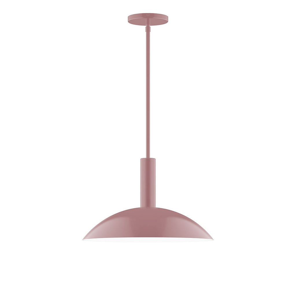 16" Stack Half Dome Stem Hung Pendant, Mauve - STGX476-20