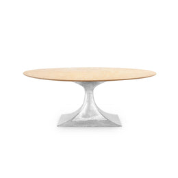 Stockholm Small Oval Table Base - Nickel