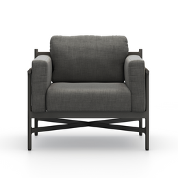 Hearst Outdoor Chair - Charcoal by Four Hands