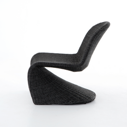 Portia Outdoor Occasional Chair Black by Four Hands