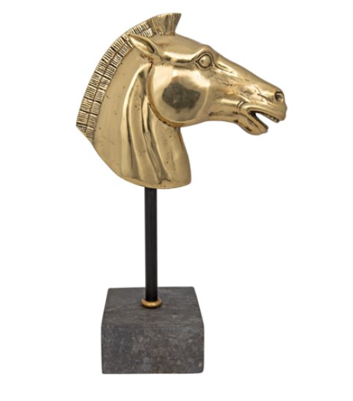 Horse On Stand, Brass