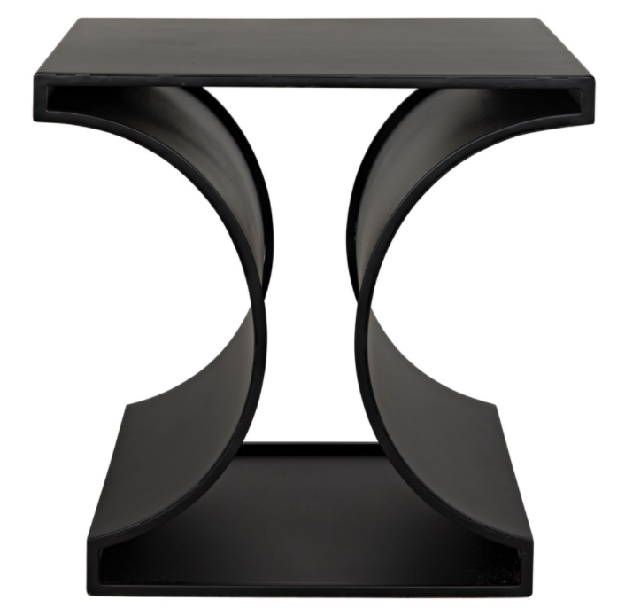 Alec Side Table, Black Metal