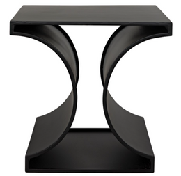 Alec Side Table, Black Metal