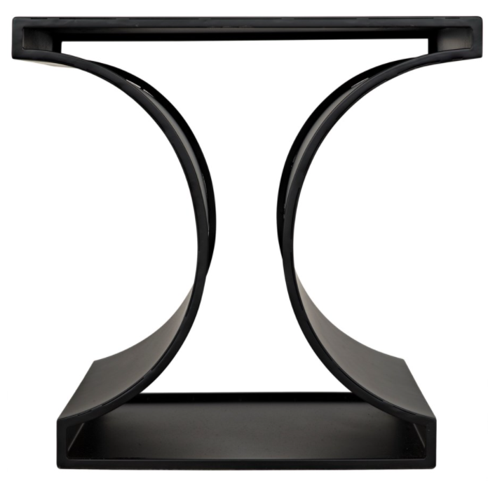 Alec Side Table, Black Metal