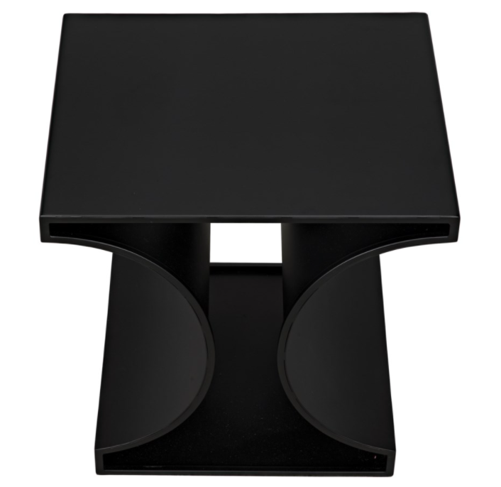 Alec Side Table, Black Metal