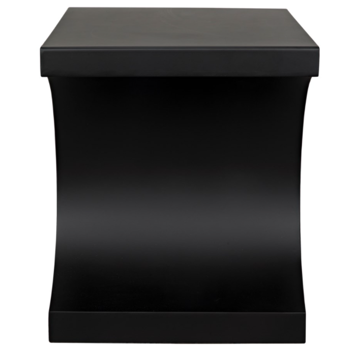 Alec Side Table, Black Metal