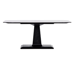 Amboss Dining Table, Black Metal