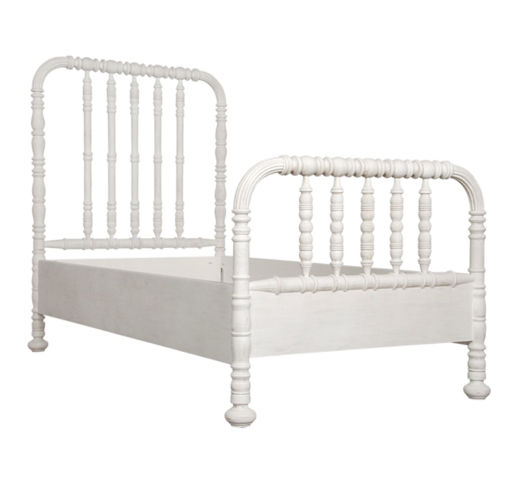 Bachelor Bed, Twin, White Wash