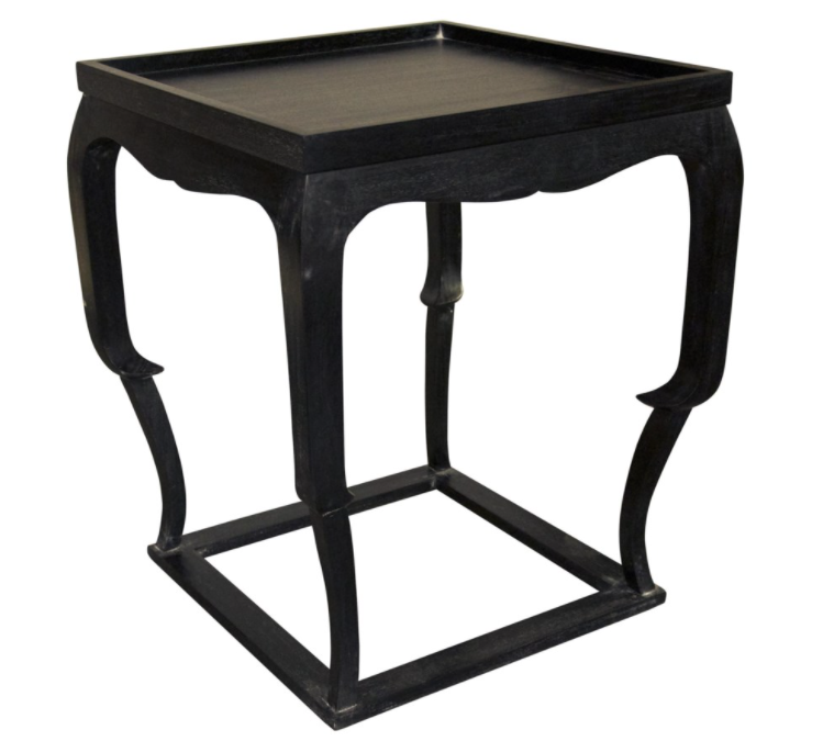 Bellini Side Table, Hand Rubbed Black