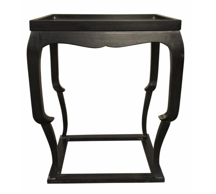 Bellini Side Table, Hand Rubbed Black