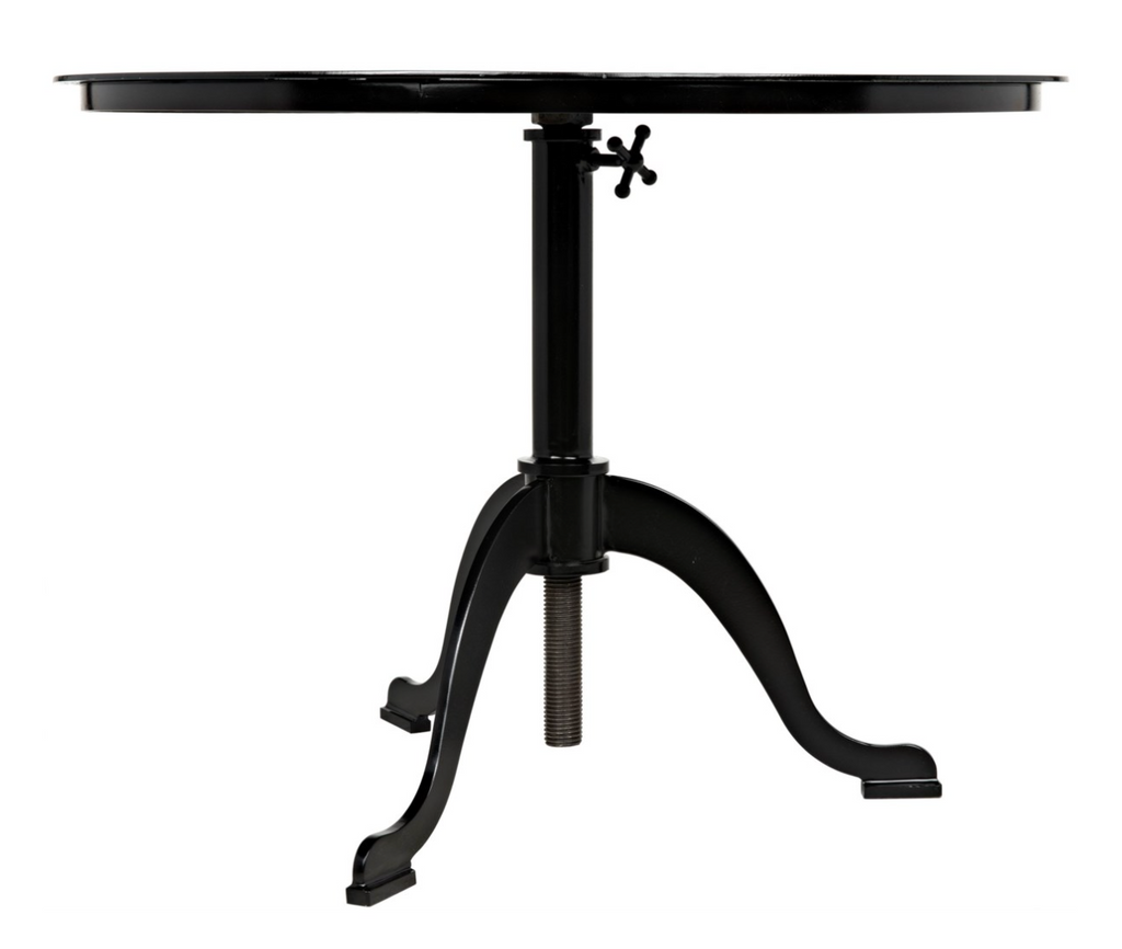 Calder Side Table, Black Metal