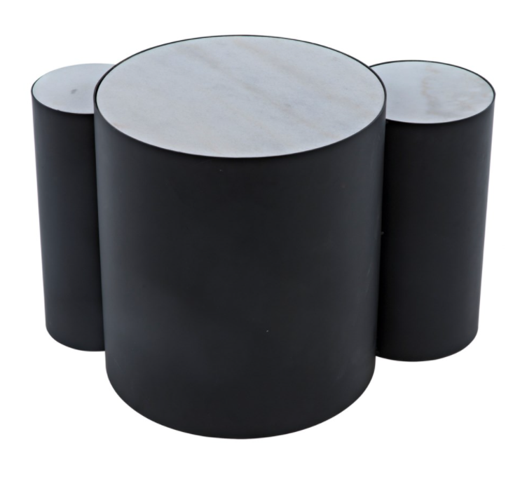 Coco Side Table, Black Metal