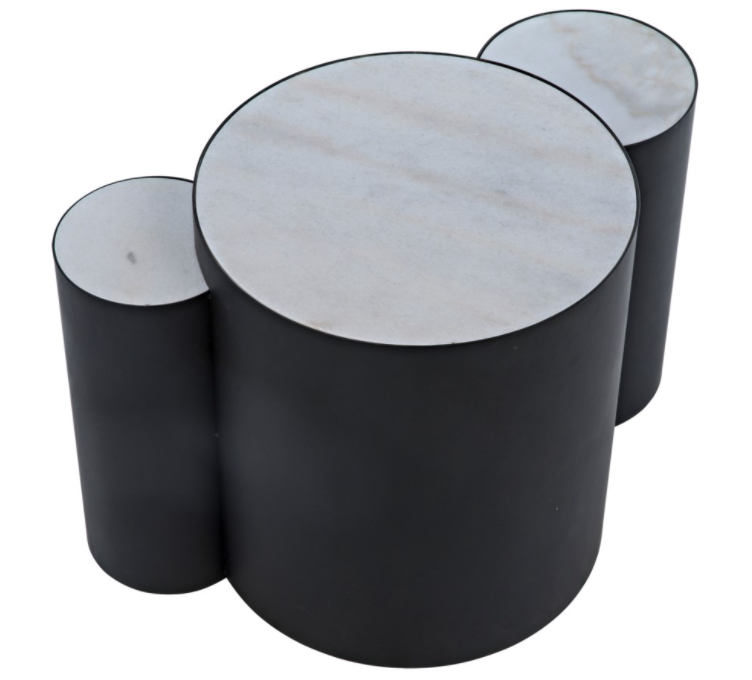 Coco Side Table, Black Metal