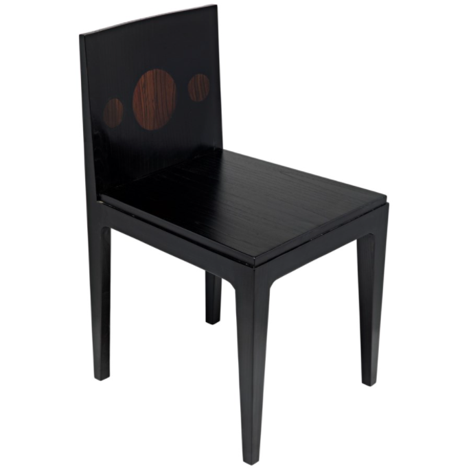 Daphne Chair, Charcoal Black