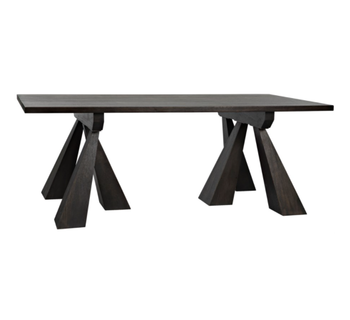 Flotte Dining Table, Ebony Walnut