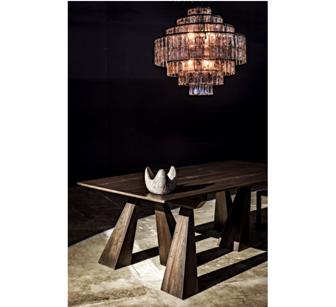 Flotte Dining Table, Ebony Walnut