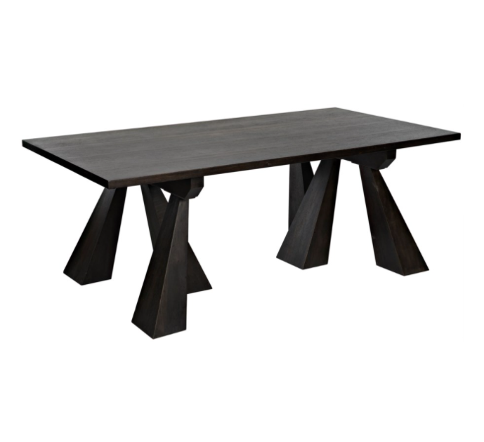 Flotte Dining Table, Ebony Walnut