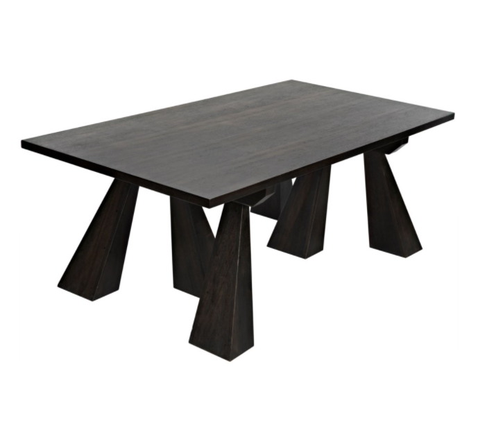 Flotte Dining Table, Ebony Walnut