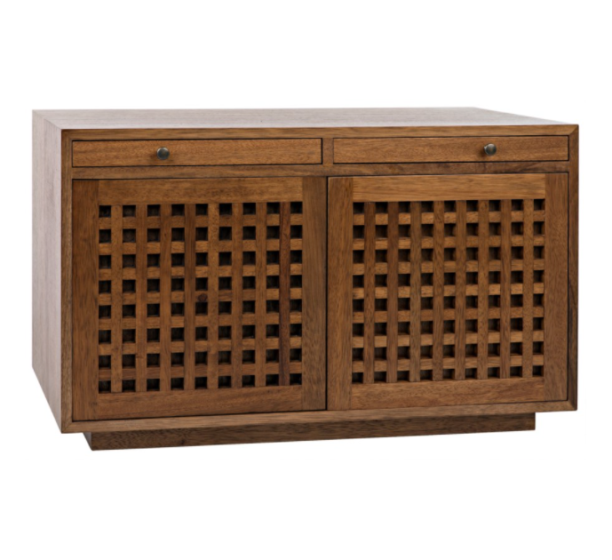 Genti 2 Door Sideboard, Dark Walnut