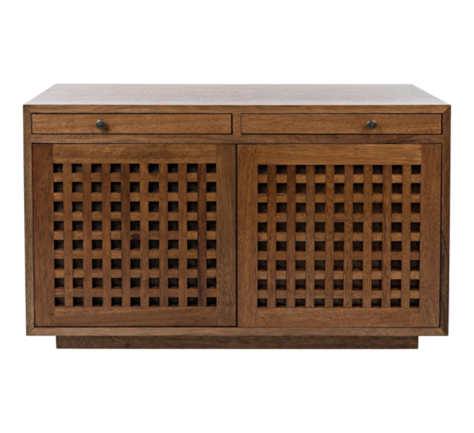 Genti 2 Door Sideboard, Dark Walnut