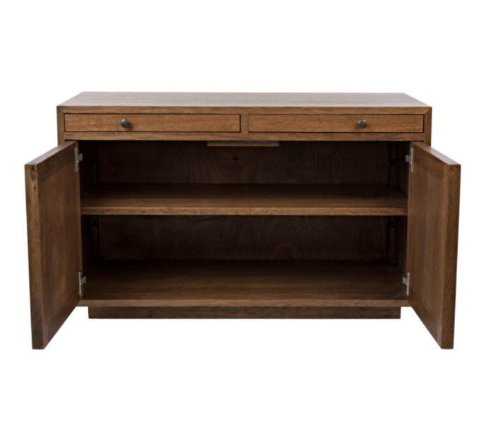 Genti 2 Door Sideboard, Dark Walnut