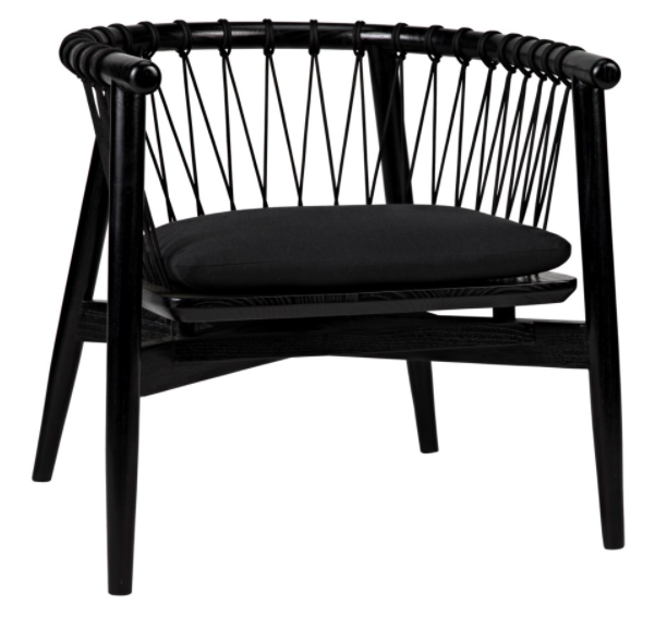 Hector Chair, Charcoal Black