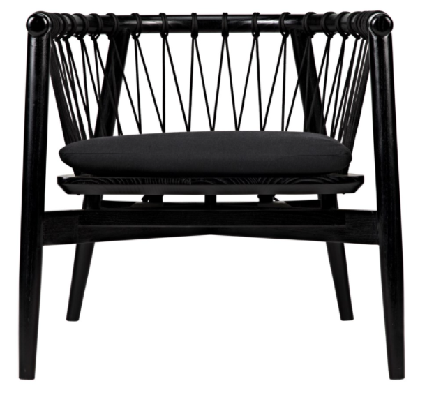 Hector Chair, Charcoal Black