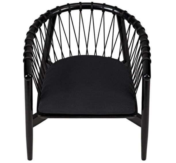 Hector Chair, Charcoal Black