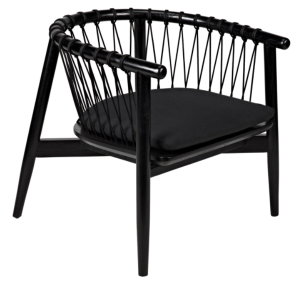 Hector Chair, Charcoal Black