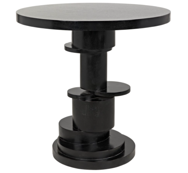 Hugo Side Table, Hand Rubbed Black