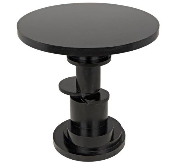 Hugo Side Table, Hand Rubbed Black