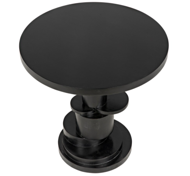 Hugo Side Table, Hand Rubbed Black