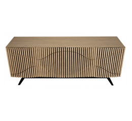 Illusion Sideboard with Metal Base, Bleached Walnut
