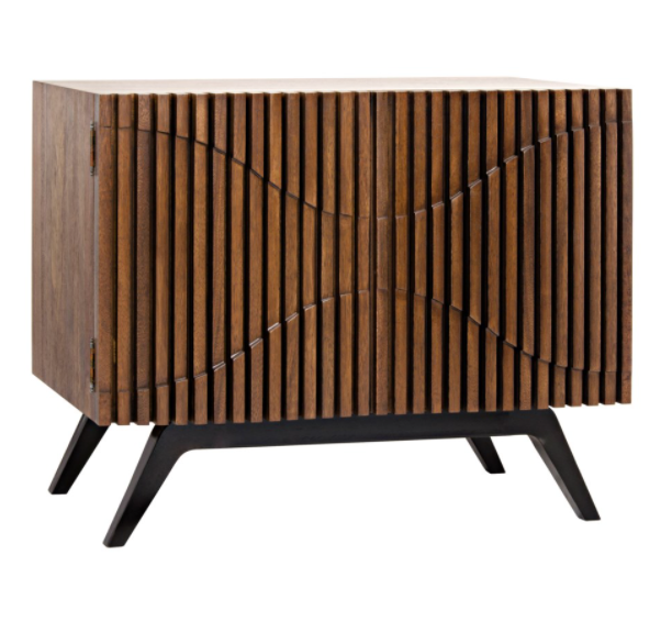 Illusion Single Sideboard, Walnut and Metal