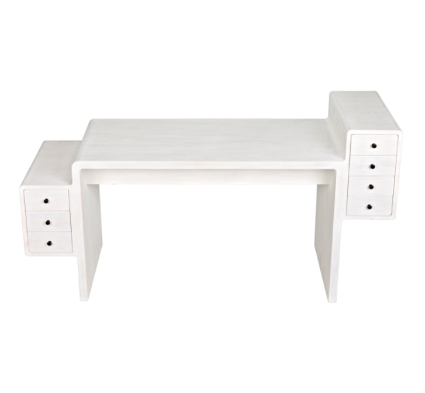 Lance Desk, White Wash