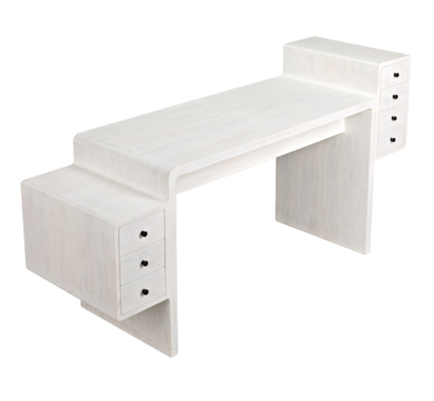 Lance Desk, White Wash