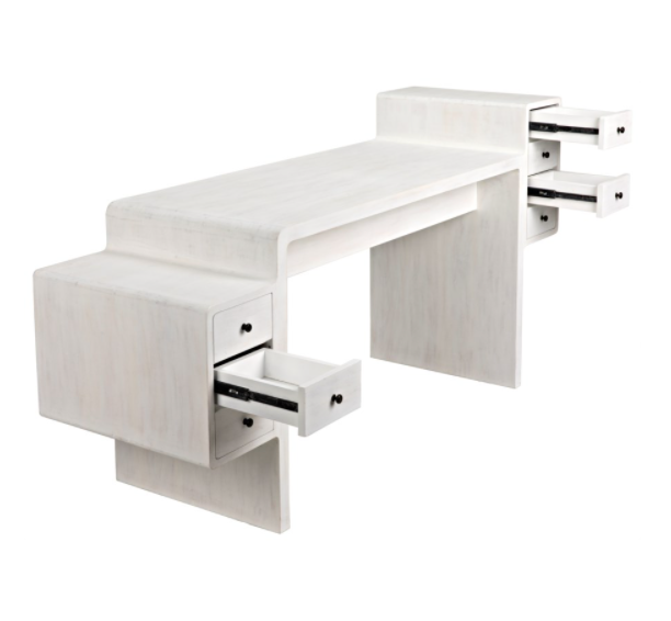 Lance Desk, White Wash