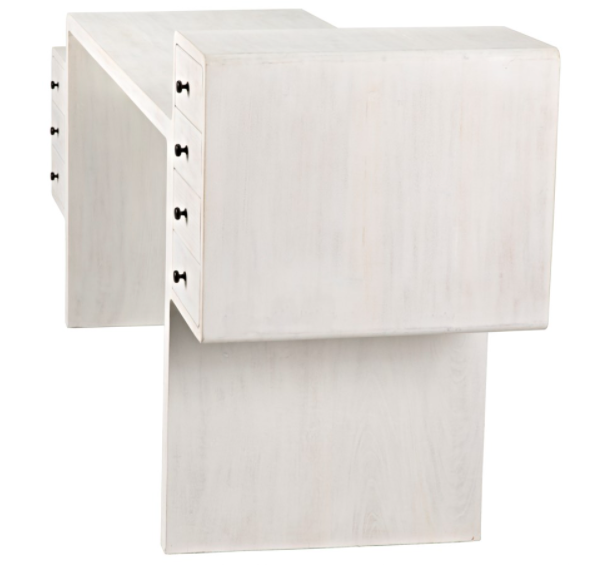 Lance Desk, White Wash