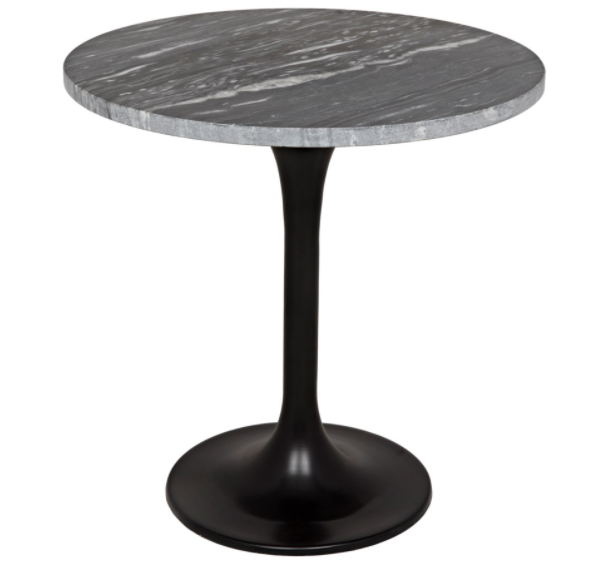 Laredo 20" Table, Black Stone Top