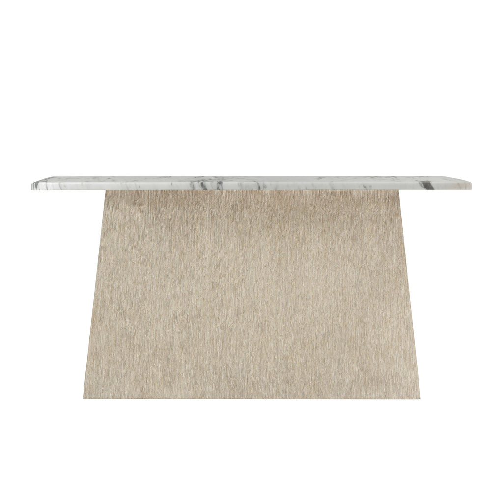 Repose Wooden Coffee Table Marble Top