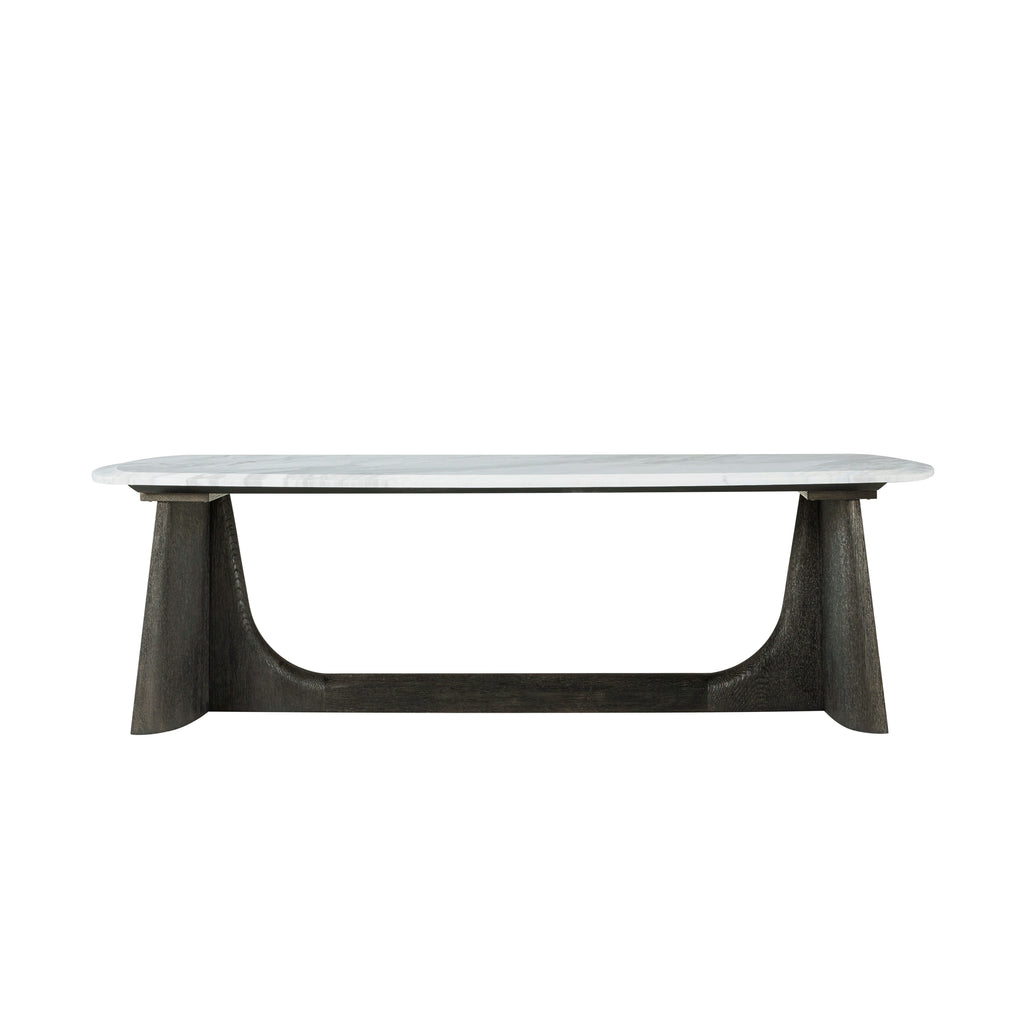 Repose Wooden Coffee Table Marble Top