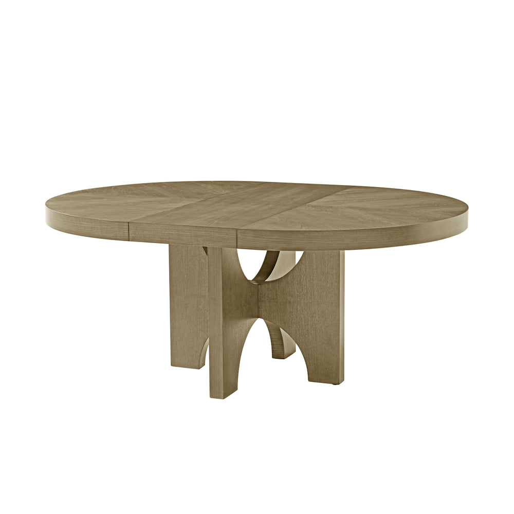 Catalina Extending Round Dining Table - Dune Finish